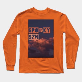 Spooky Szn | Halloween | Full Moon | Spooky Season Long Sleeve T-Shirt